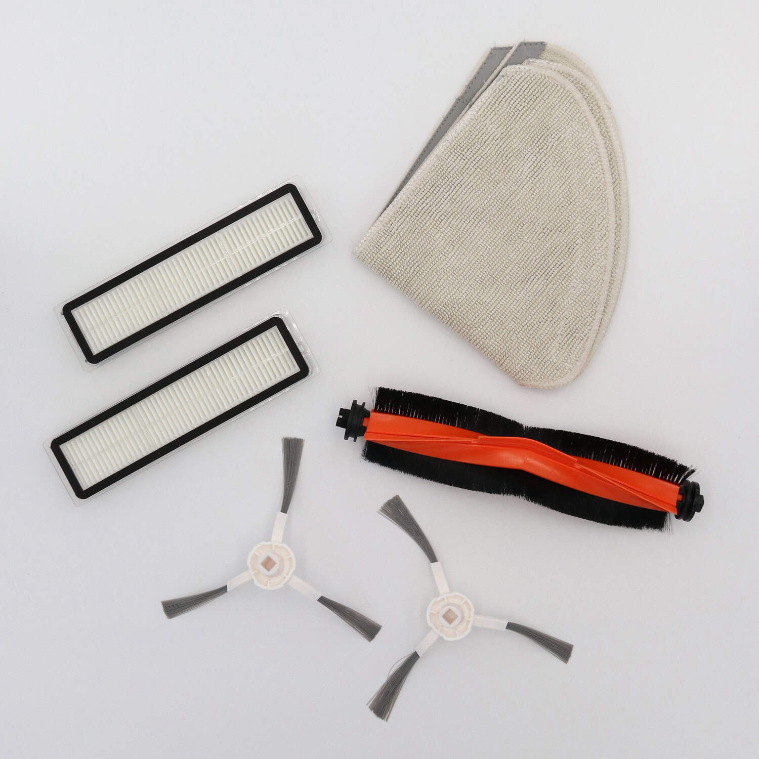To the South® Onderhoudsset geschikt voor Dreame F9 Pro. 1 hoofdborstel, 2 zijborstels, 2 dweilen en 2 HEPA Filters.