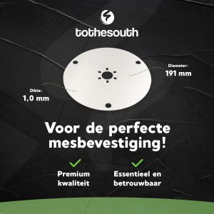 To the South® Aluminium Messchijf Beschermplaat geschikt voor Husqvarna Automower Ø 191 mm - artikelpromo