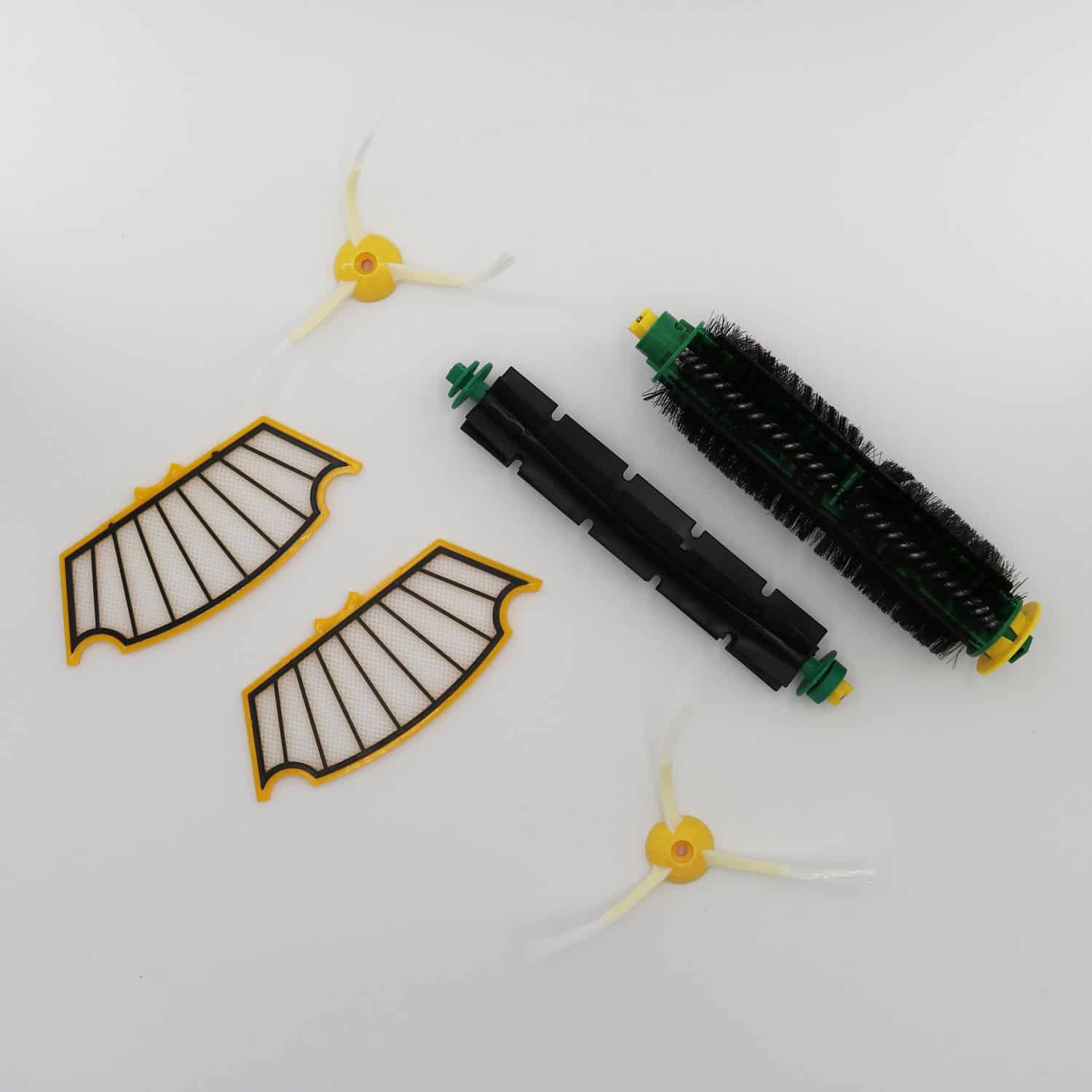 To the South® Onderhoudsset geschikt voor iRobot Roomba 565 PET. Hoofdborstel, Rubberen hoofdborstel, zijborstels, dweilen, HEPA Filters en stofzuigerzakken.
