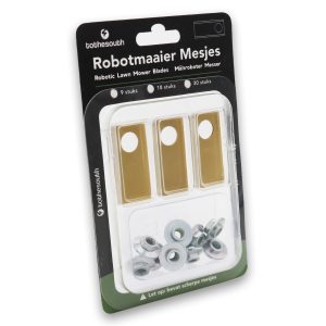 Honda Miimo Robotmaaier Mesjes titanium, inclusief moertjes (nuts)  - geschikt voor Honda Miimo 310, 520 & 3000