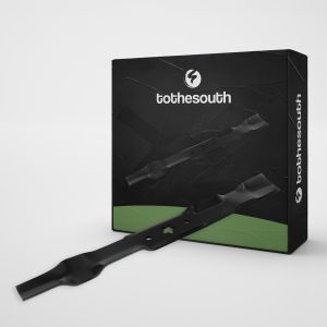 To the South® 53.5 cm Mulchmes geschikt voor o.a. Husqvarna, Craftsman, Poulan, Jonsered, AYP, Snapper, Ryobi & Partner 532134149, 134149. Set van 2 grasmaaier messen.