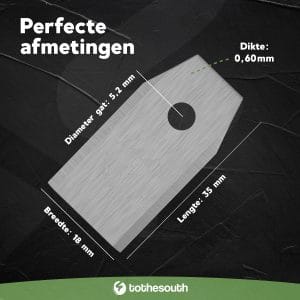 Ferrex R800 Easy robotmaaier mesjes staal - afmetingen