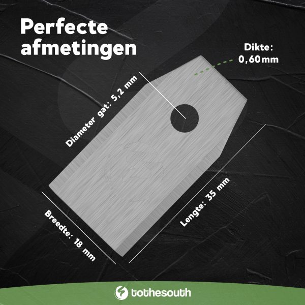 Gardena robotmaaier mesjes staal - afmetingen
