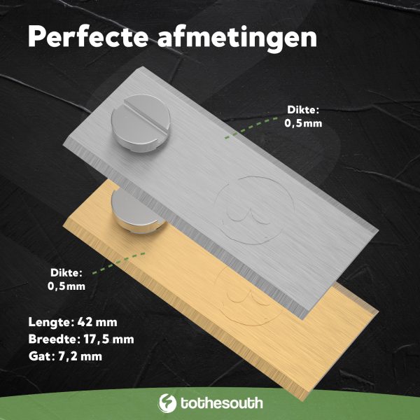 Belrobotics & Etesia robotmaaier mesjes - perfecte afmetingen