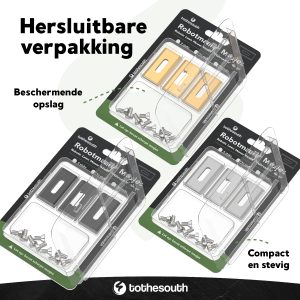 Alternative view of To the South® Universele Endurance Robotmaaier Mesjes geschikt voor o.a. Gardena, Husqvarna, McCulloch, Yard Force, Segway, Garden Feelings, Cramer, Ferrex R800 Easy, Florabest, Flymo, Greenworks, Medion, Powerplus, Powerworks & Mowox