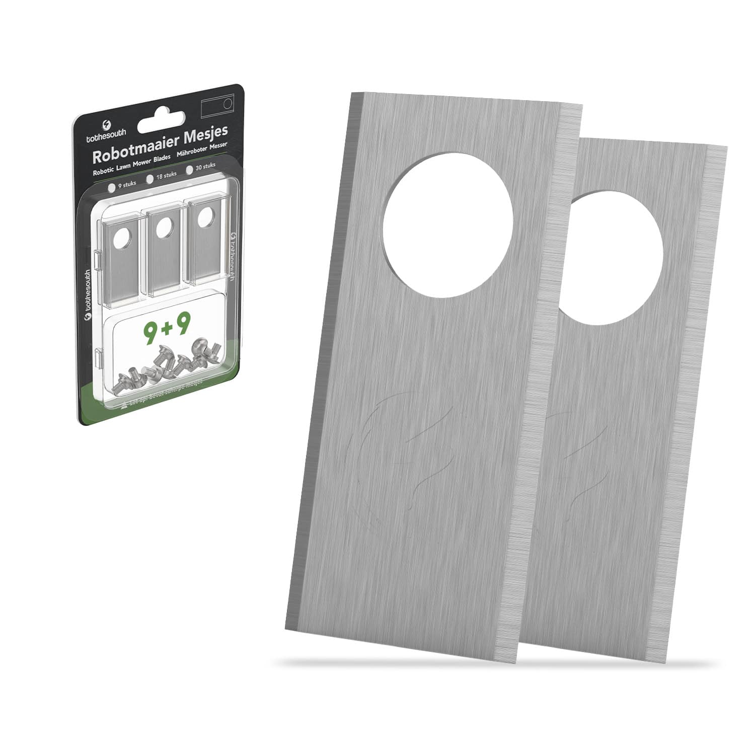 To the South Universele Robotmaaier Mesjes geschikt voor Honda Miimo HRM 300, 500, 1000, 1500, 1500 Live, 2500, 2500 Live & 4000 Live 9 Stuks