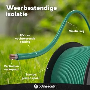 Robotmaaier Perimeterdraad - Weerbestendige isolatie - visolie vrij - uv en vochtwerend