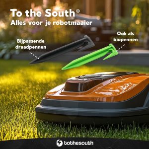 Robotmaaier Perimeterdraad - BIO en plastic draadpennen