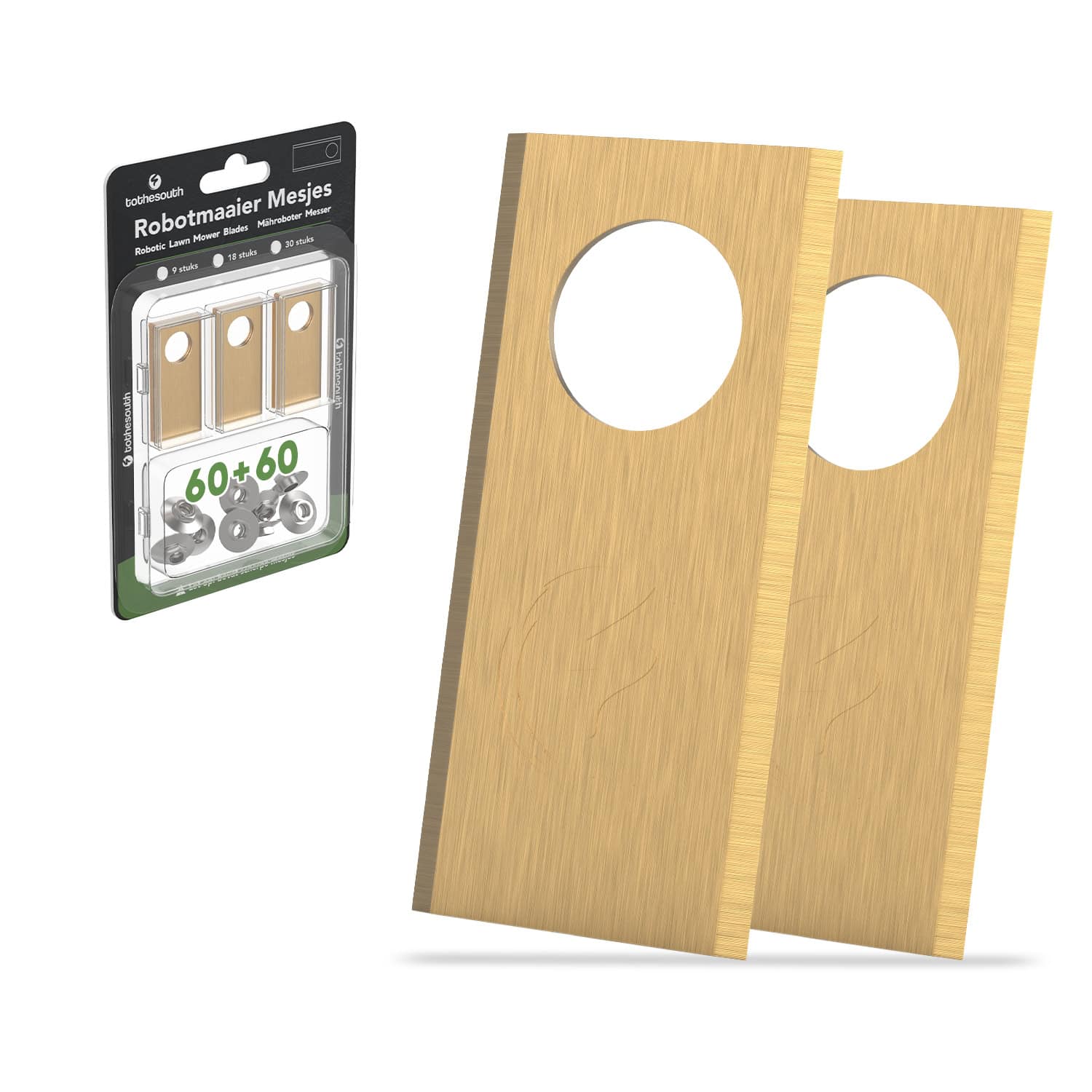 To the South Universele Robotmaaier Mesjes geschikt voor Honda Miimo HRM 300, 500, 1000, 1500, 1500 Live, 2500, 2500 Live & 4000 Live 60 Stuks