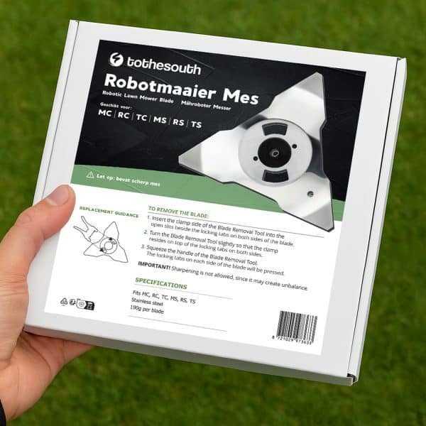 Robotmaaier mes geschikt voor Robomow TS, RC, RS, MS MC. Wolf-Garten Roboscooter & Cub Cadet Lawn Keeper, XR2 & XR3