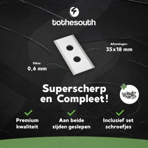 To the South® Robotmaaier Mesjes staal geschikt voor Mammotion Luba & Yuka - artikelpromo