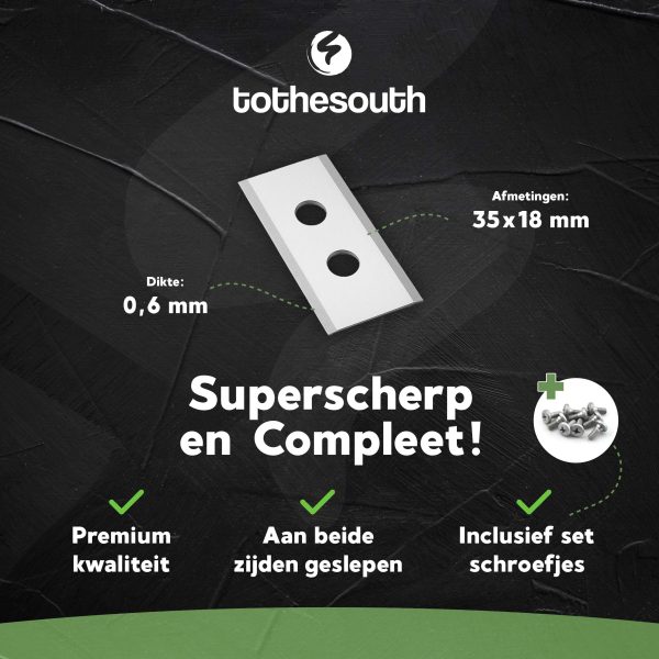 To the South® Robotmaaier Mesjes staal geschikt voor Mammotion Luba & Yuka - artikelpromo