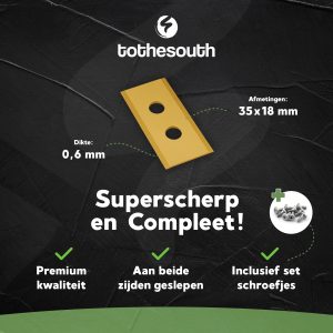 To the South® Robotmaaier Mesjes titanium geschikt voor Mammotion Luba & Yuka - artikelpromo