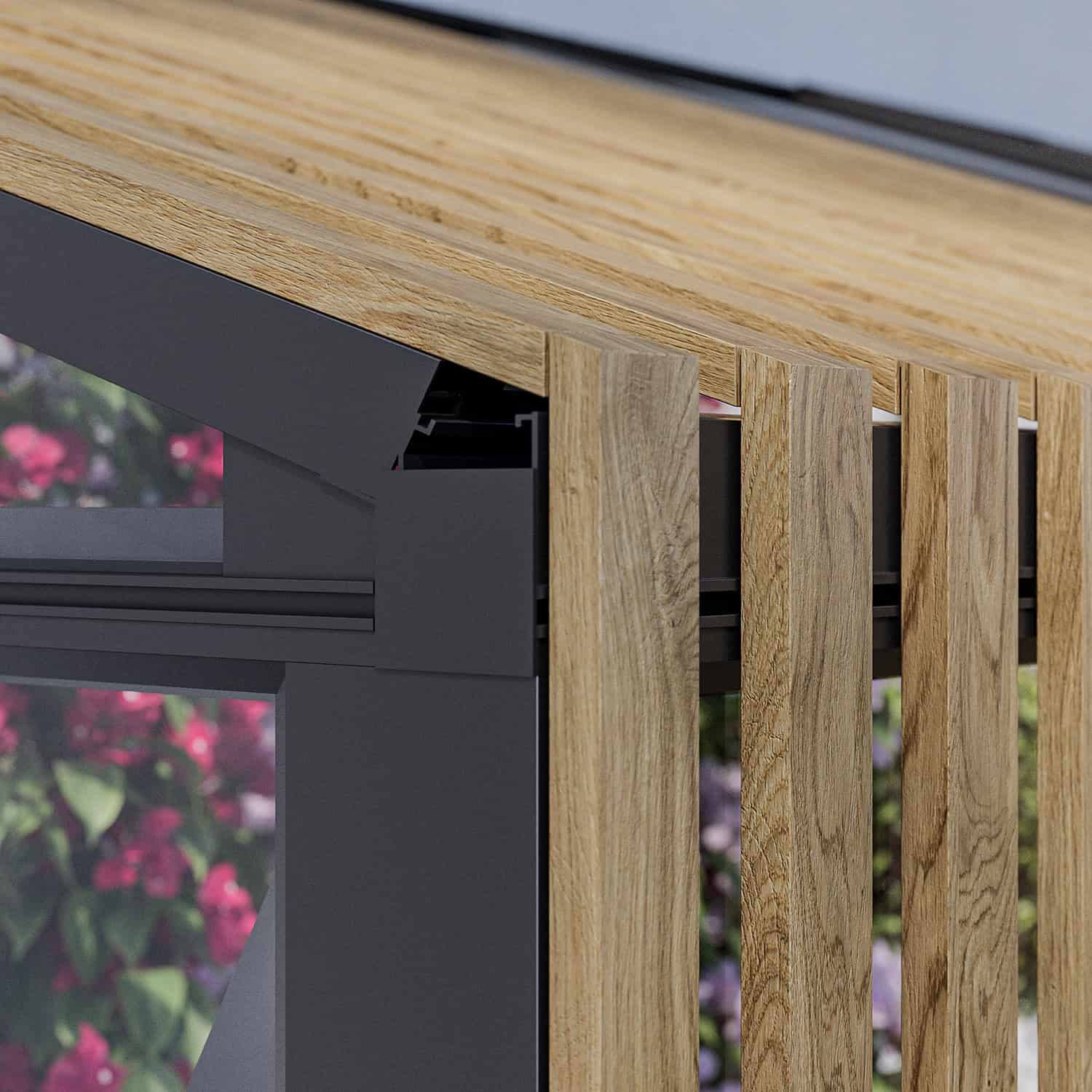 To the South® premium muurkas met Accoya hout - inclusief 4mm gehard veiligheidsglas - Afbeelding 3