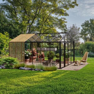 To the South® Premium Tuinkas – Classic Accoya Hout inclusief 4mm gehard veiligheidsglas