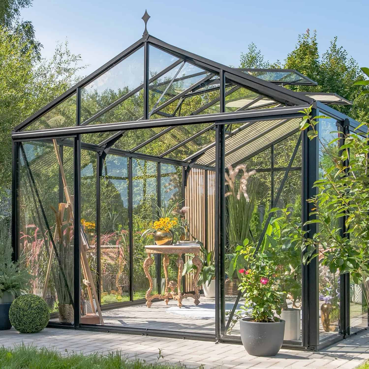 To the South® Premium Tuinkas – Classic Accoya Hout inclusief 4mm gehard veiligheidsglas