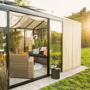 To the South® Premium Tuinkas – Classic Accoya Hout inclusief 4mm gehard veiligheidsglas