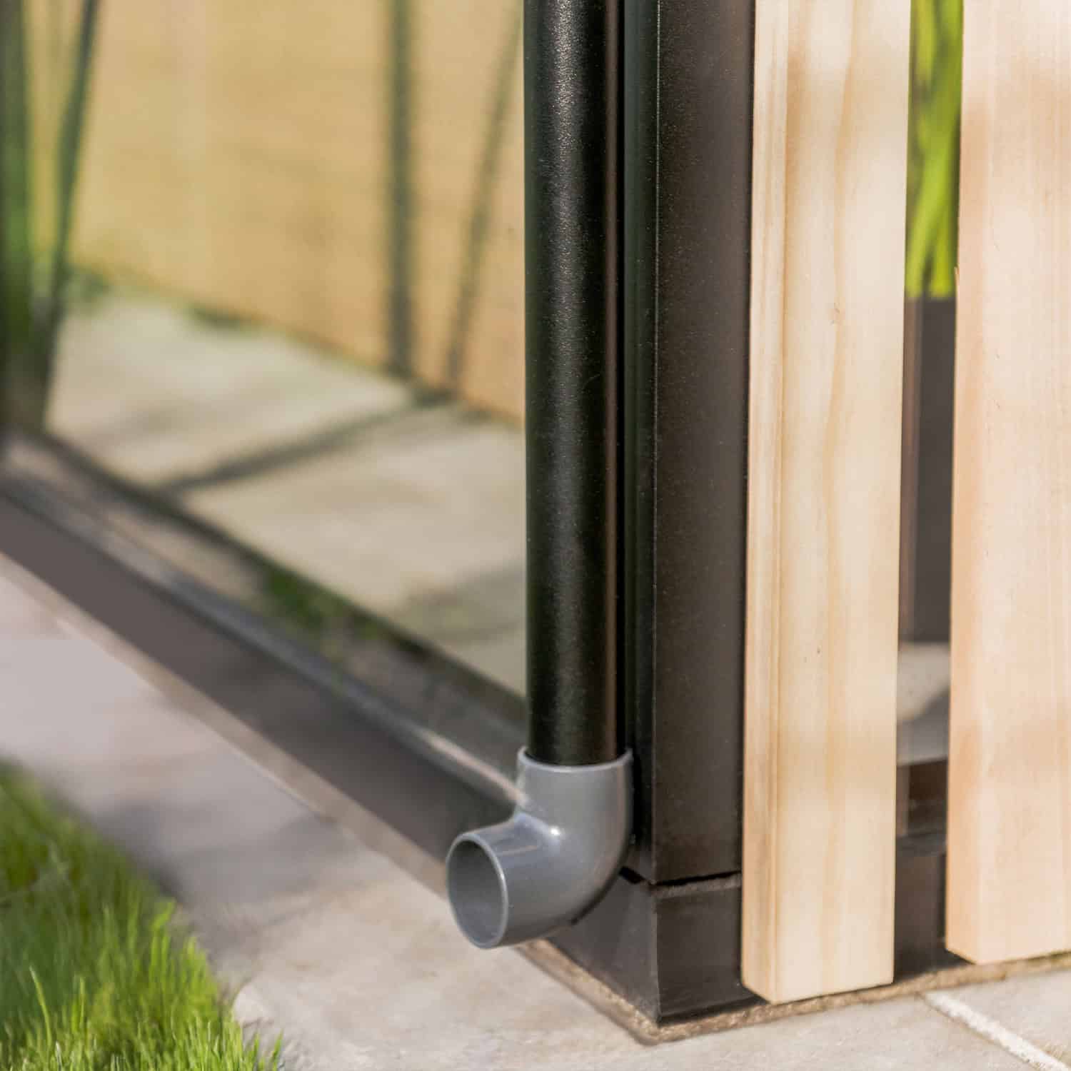 To the South® Premium Tuinkas – Classic Accoya Hout inclusief 4mm gehard veiligheidsglas