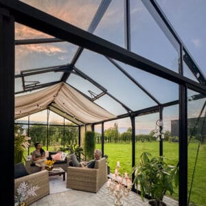 To the South® Premium Tuinkas – Classic Accoya Hout inclusief 4mm gehard veiligheidsglas