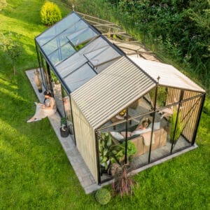 To the South® Premium Tuinkas – Classic Accoya Hout inclusief 4mm gehard veiligheidsglas