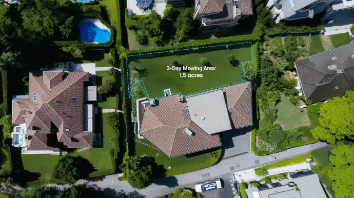 Maait tot 6000㎡ in 3 dagen